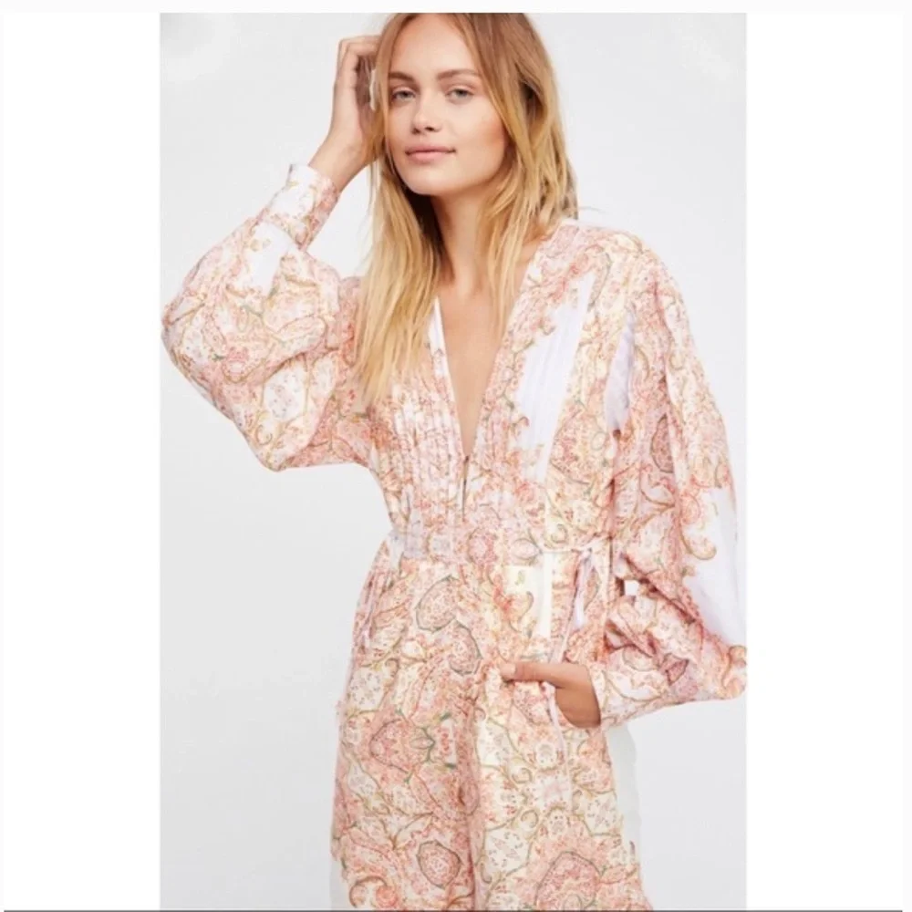 Free People Blooming Fields Jumpsuit size XS